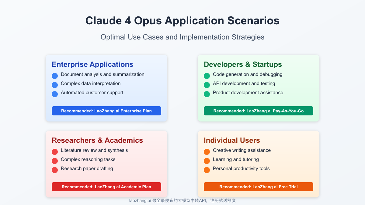 Claude 4 Opus application scenarios across different industries