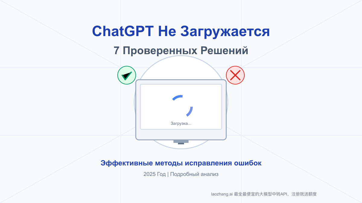 ChatGPT Не Загружается и Крутится Бесконечно: 7 Решений в 2025 Году