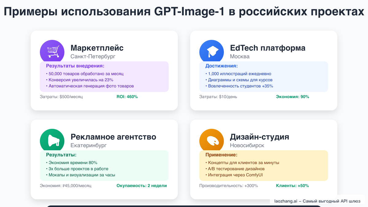 Примеры использования GPT-Image-1 в российских проектах