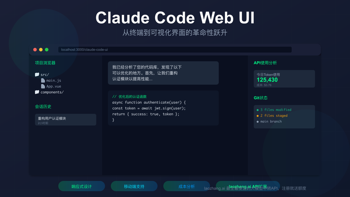 Claude Code Web UI 2025完全指南：从终端到可视化界面的革命性跃升