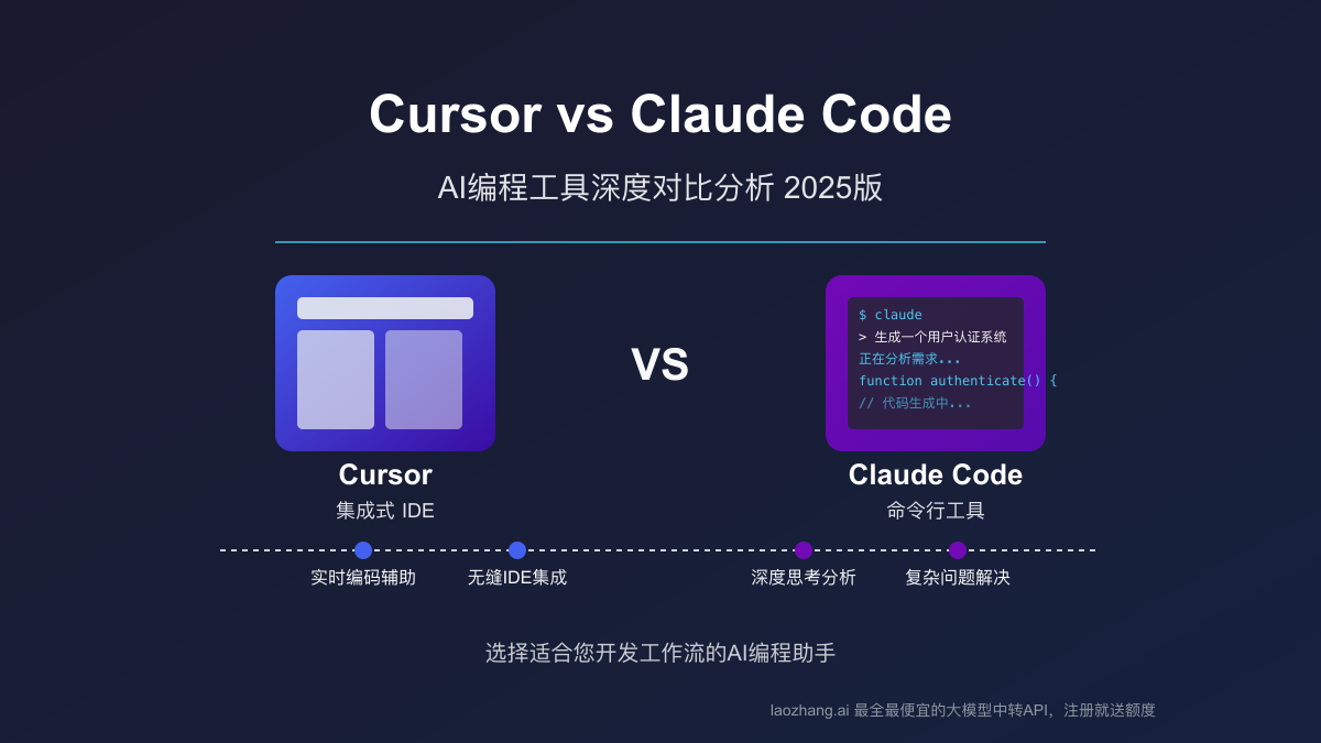 Cursor vs Claude Code全面对比：开发者必看AI编程工具深度分析2025版