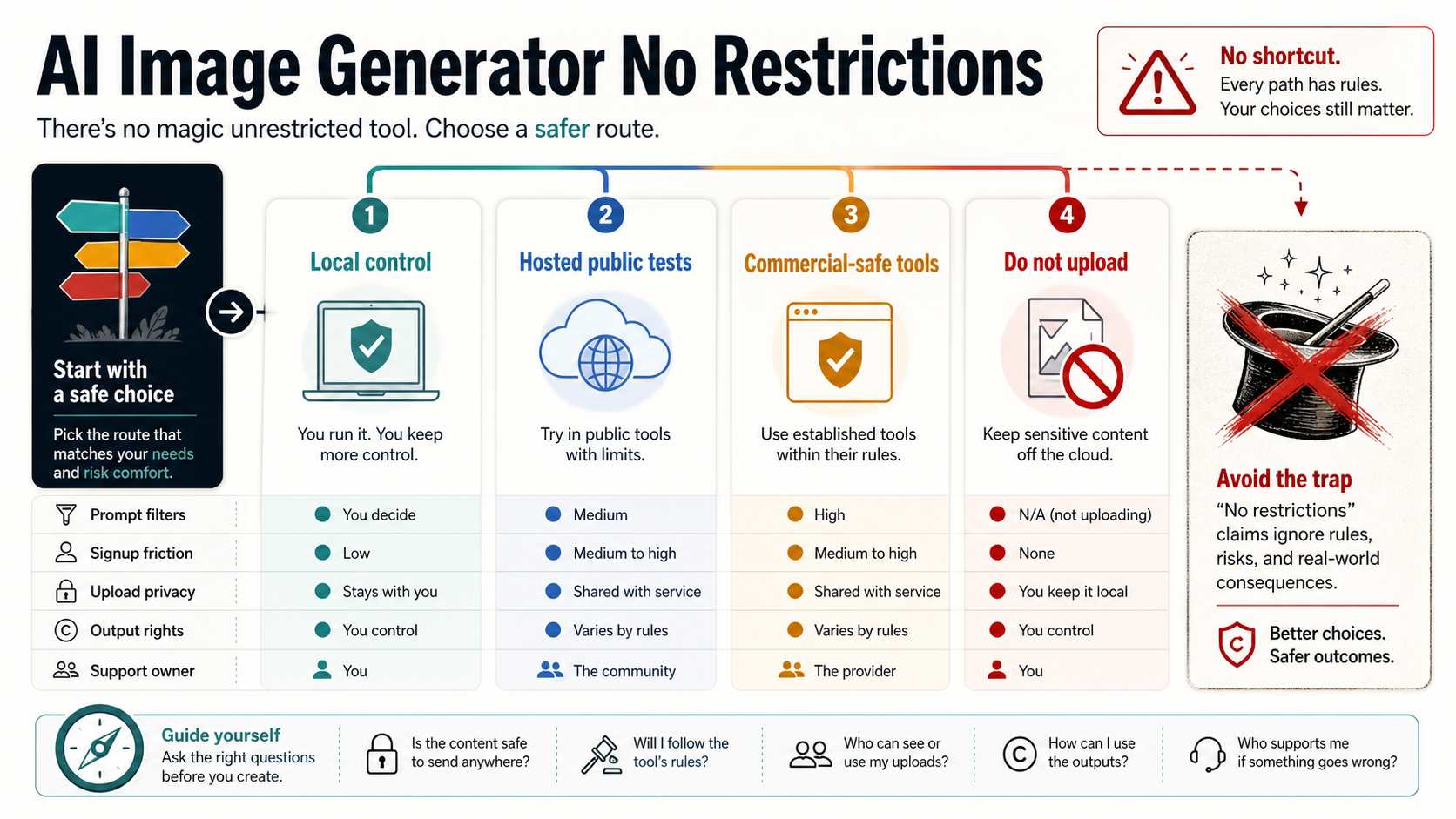 AI Image Generator No Restrictions: Safe Routes, Hidden Limits, and What to Avoid