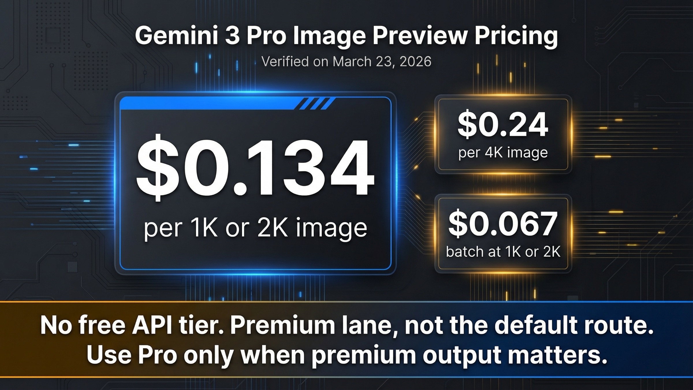 Gemini 3 Pro Image Preview Pricing: Official API Cost