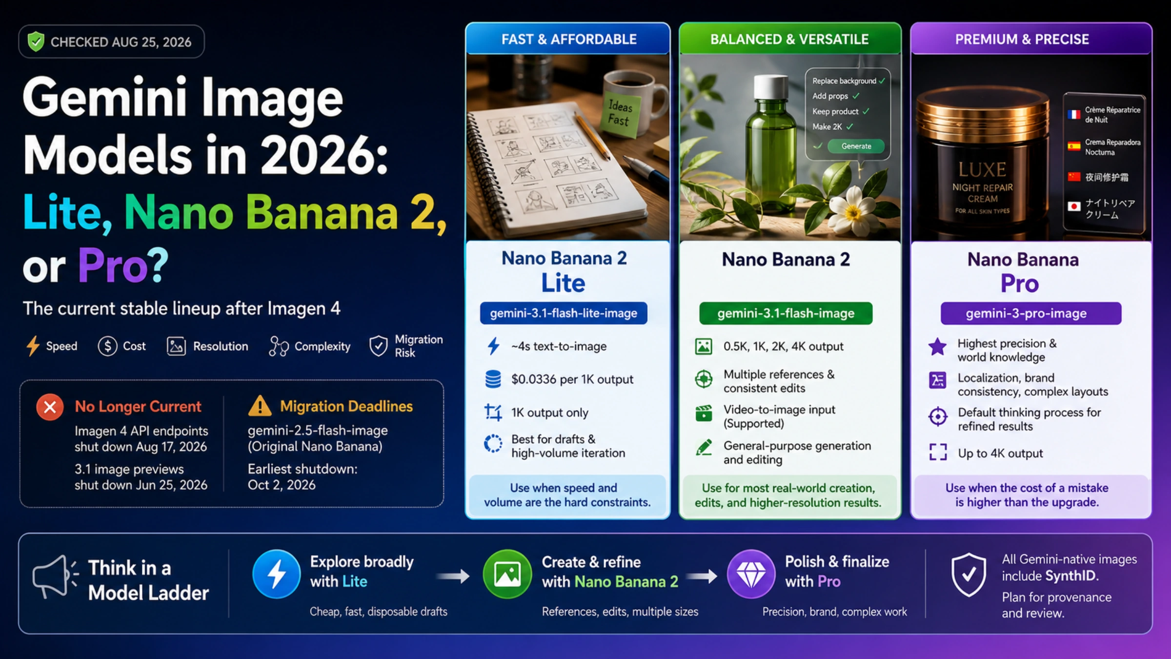 Gemini image models in 2026: Lite, Nano Banana 2, and Pro as three stable routes
