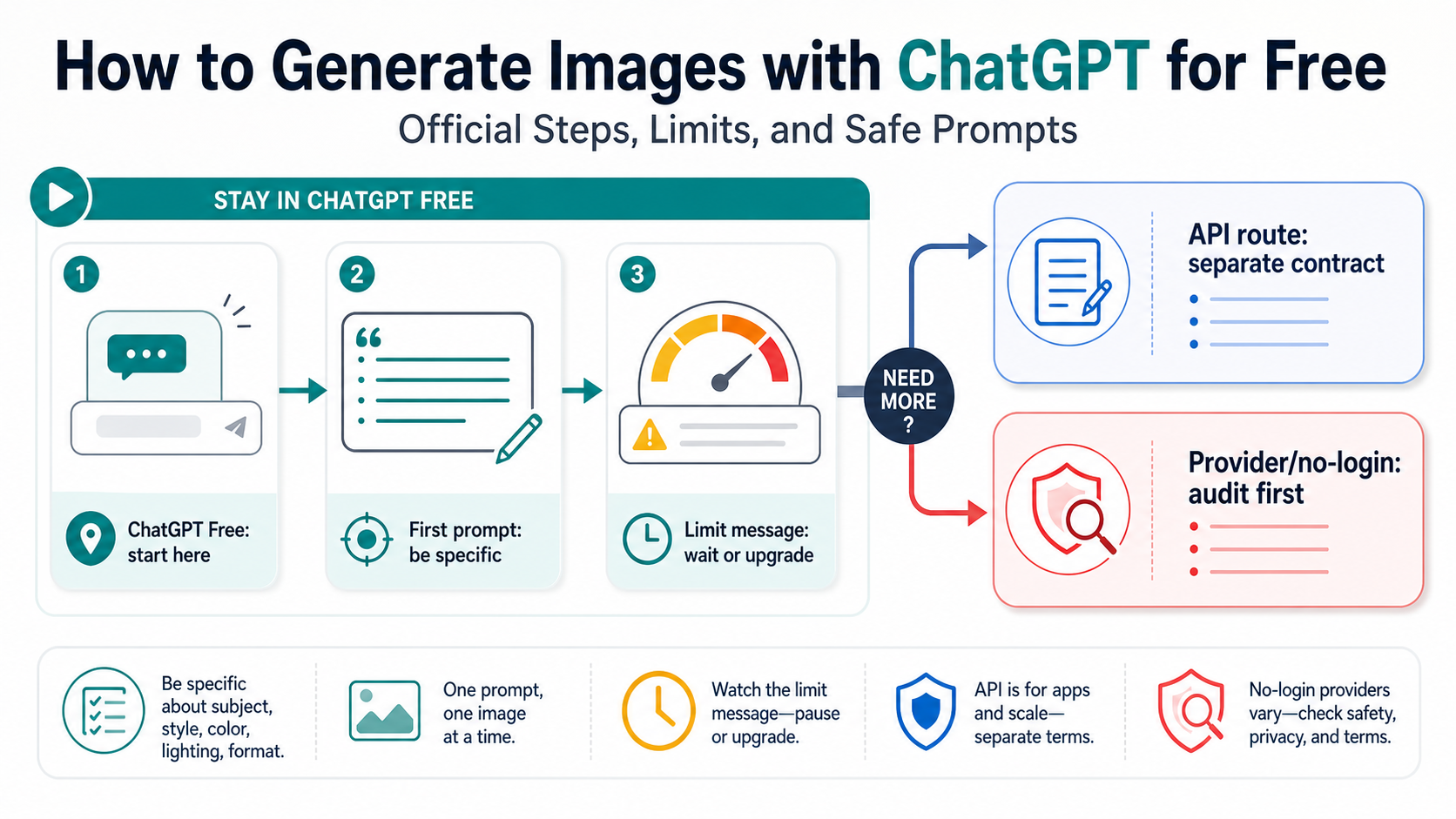 How to Generate Images with ChatGPT for Free: Official Steps, Limits, and Safe Prompts