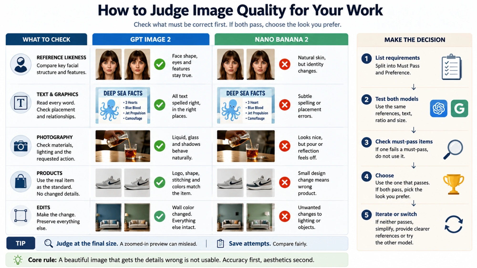 Illustration accompanying the guide to assessing image quality requirements.