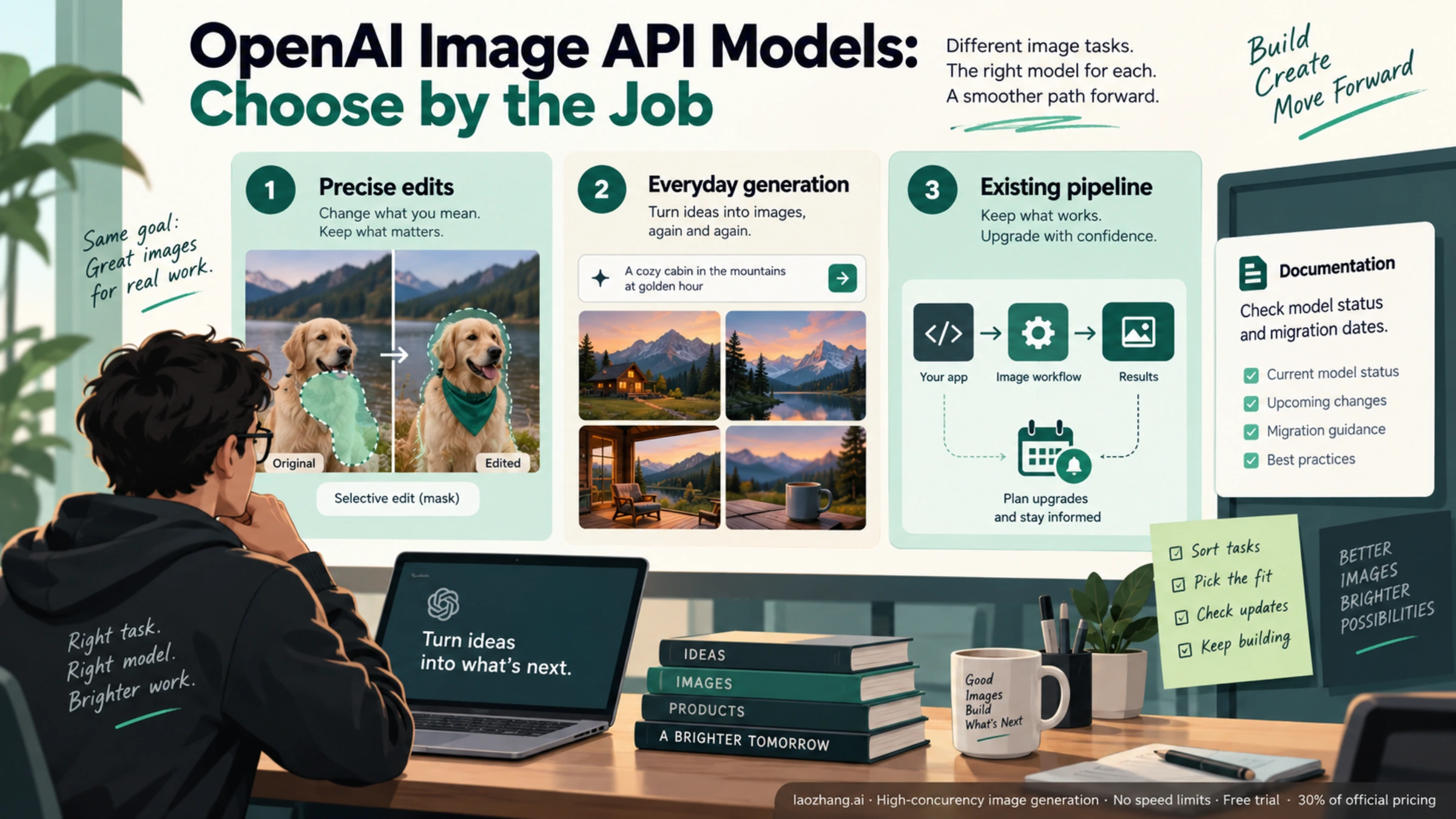 Choose image models by editing, generation and migration needs
