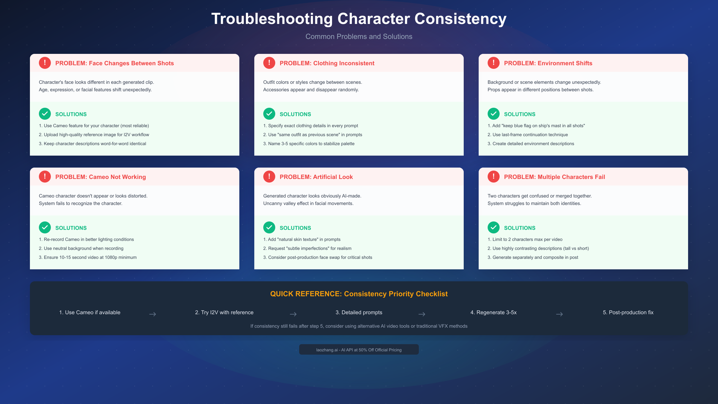 Sora 2 Character Consistency Troubleshooting Guide