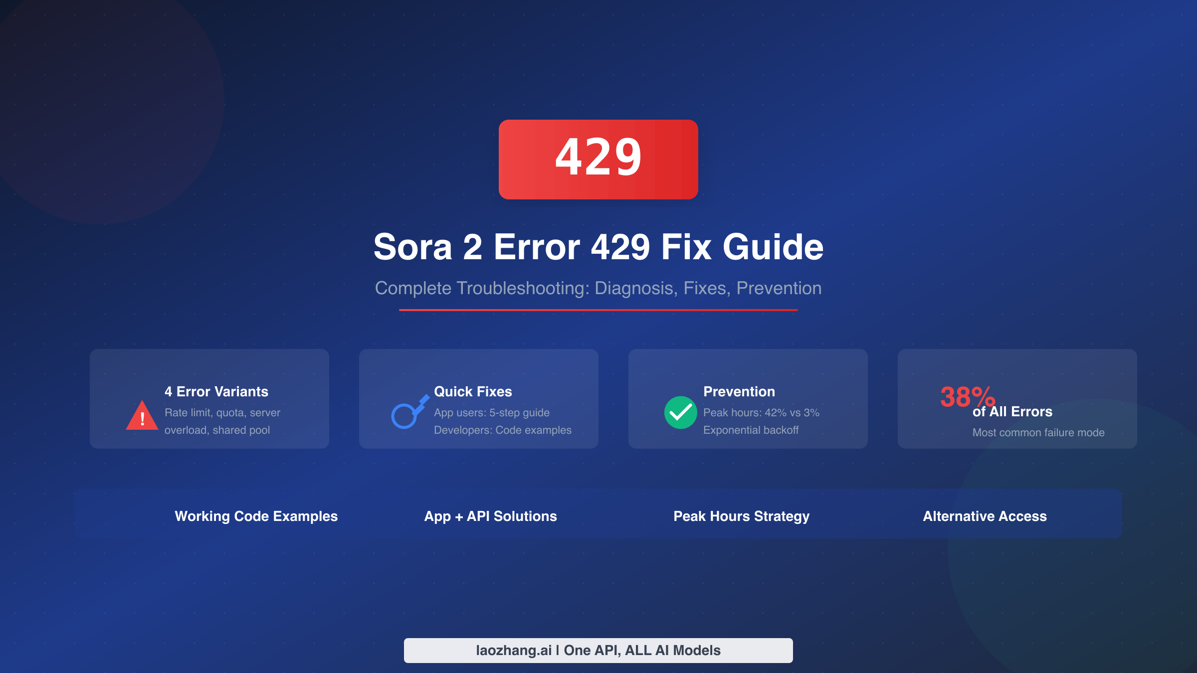 Sora 2 Error 429 Fix: Complete Troubleshooting Guide (2026)