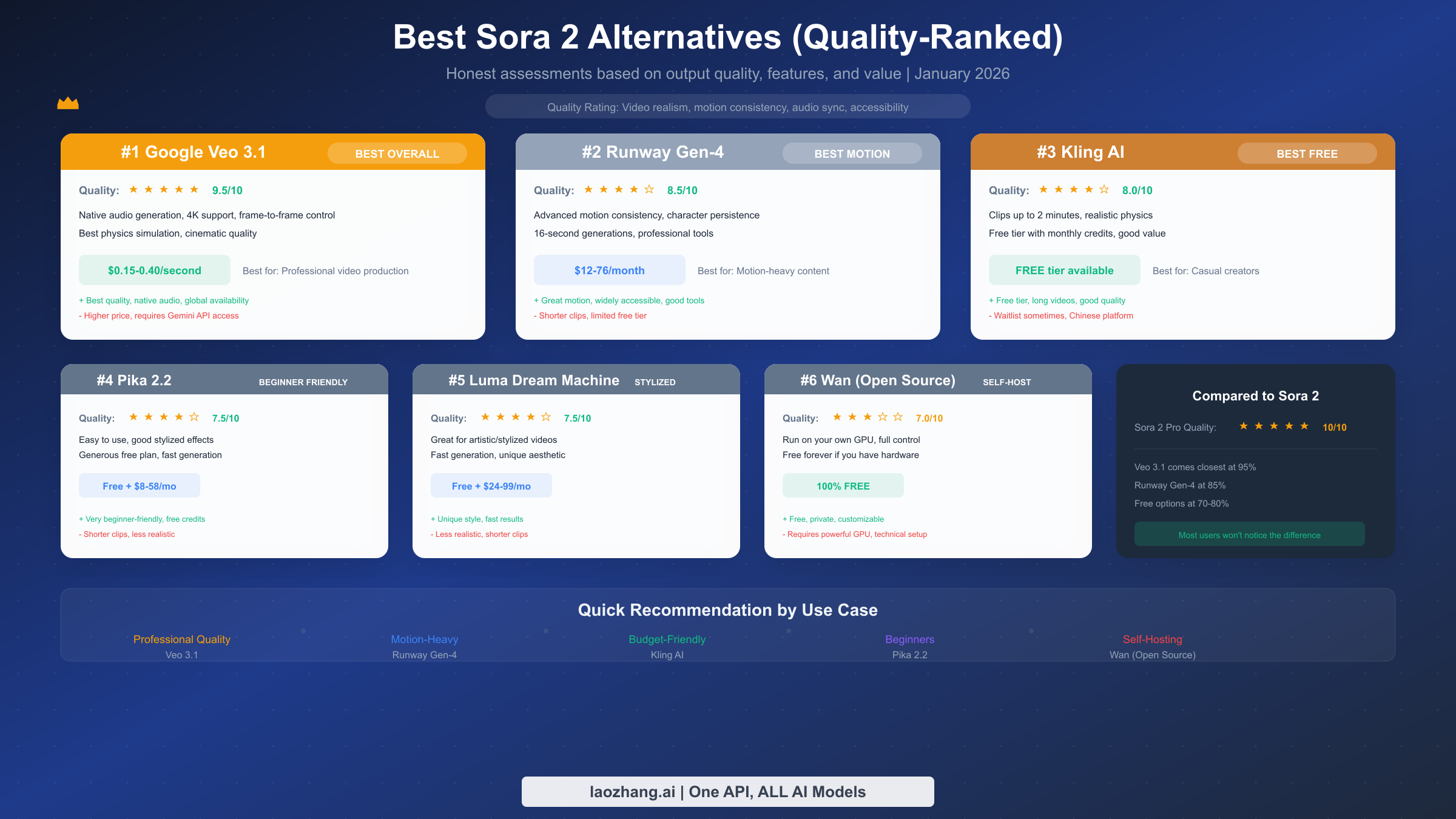 Alternatives Quality Ranking