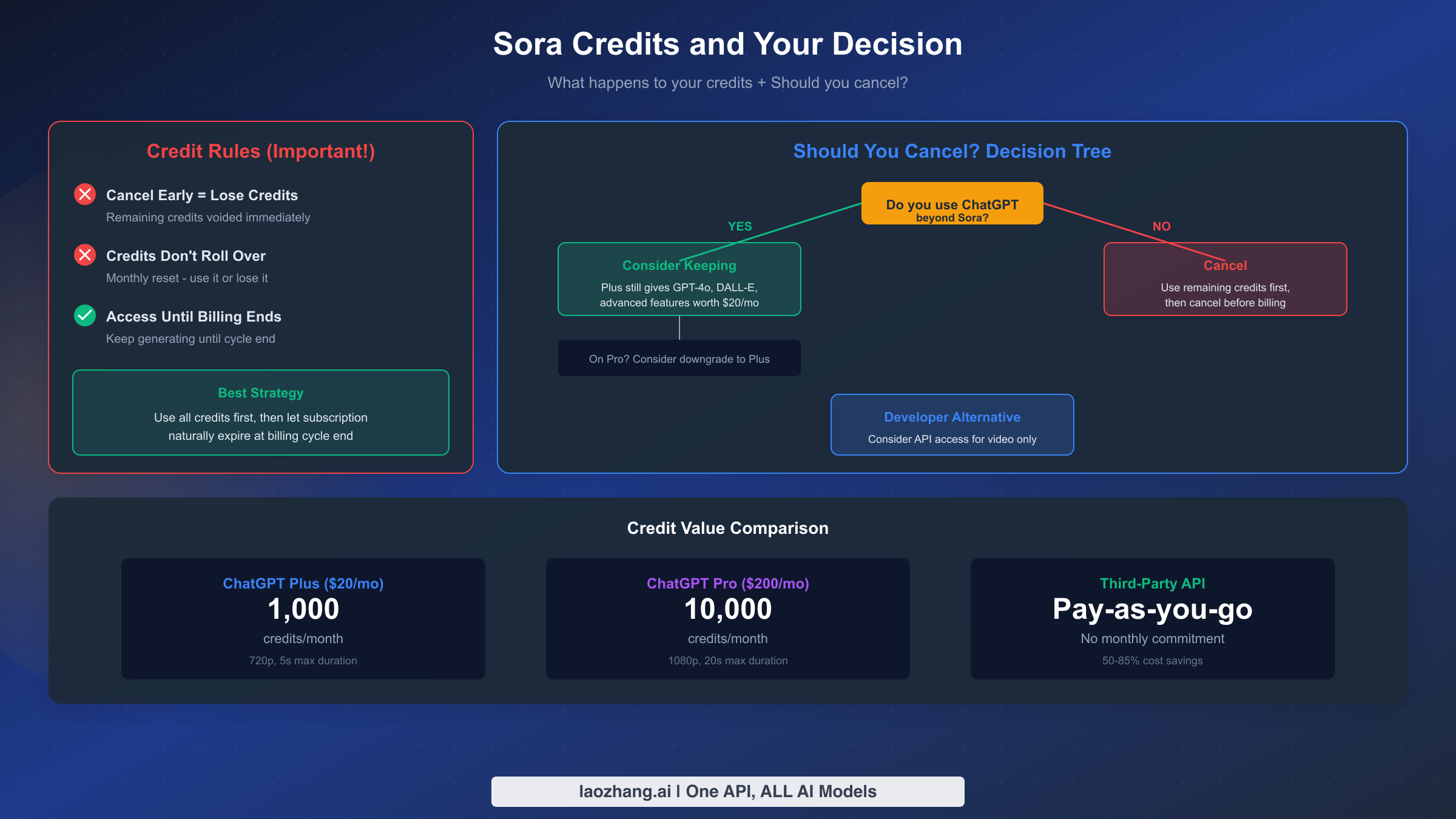 Sora Credits and Decision Framework