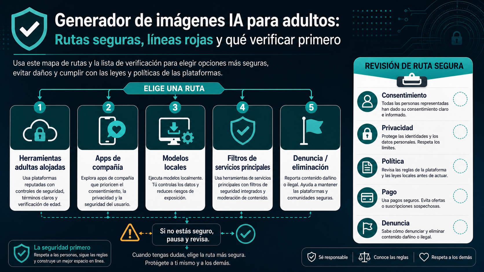 Mapa de rutas para evaluar un generador adulto de imágenes con IA