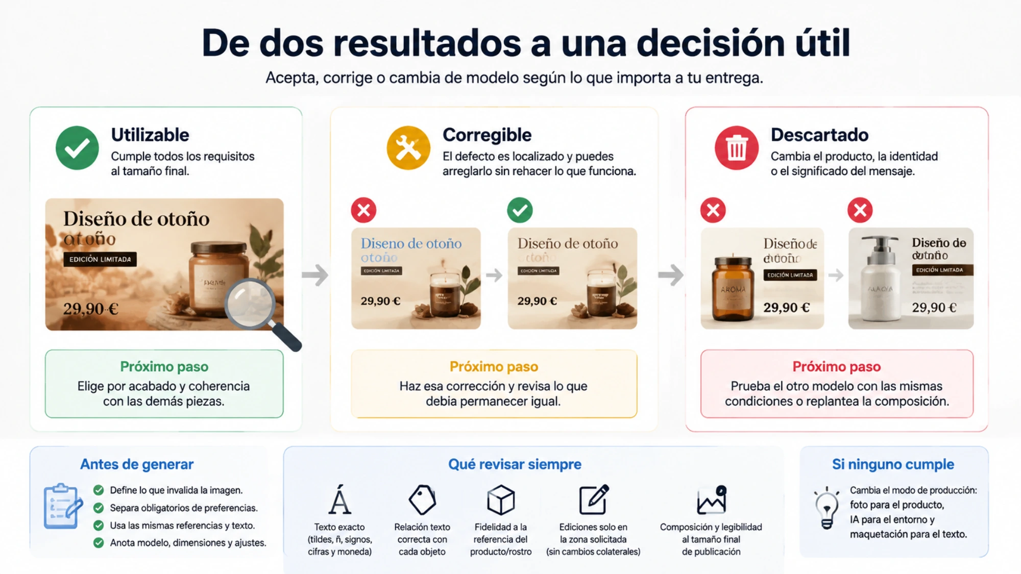 Ilustración de apoyo a la comparación de imágenes para un encargo
