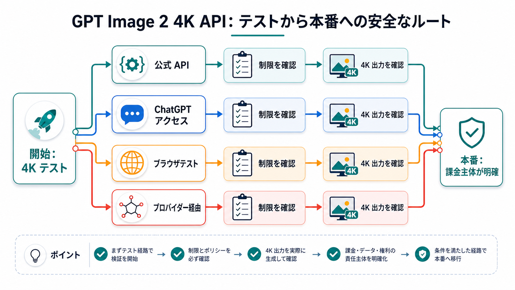 GPT Image 2の4K作業をテストから本番へ移すための判断ツリー