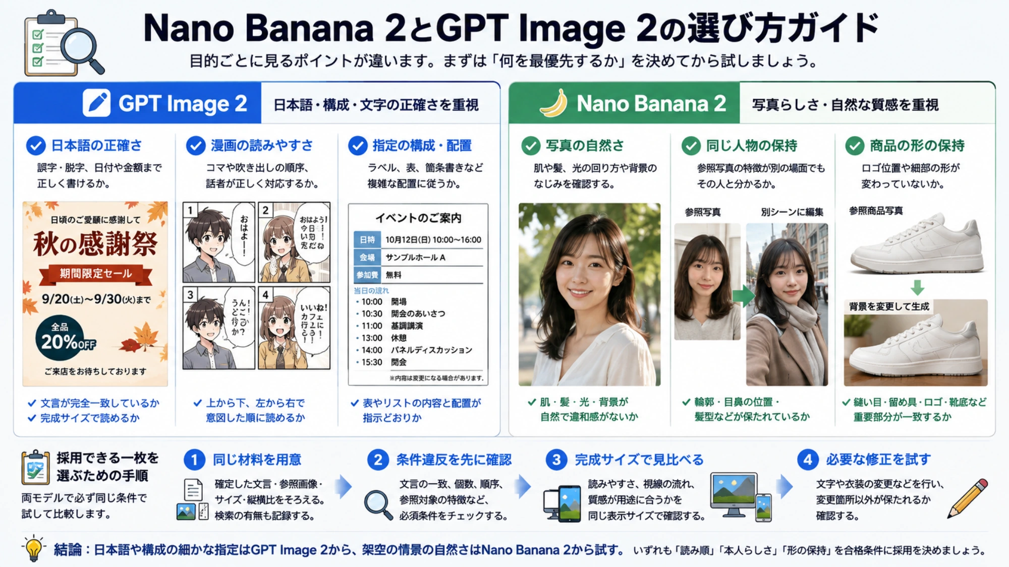 画像生成モデルの品質を考えるための解説用イメージ