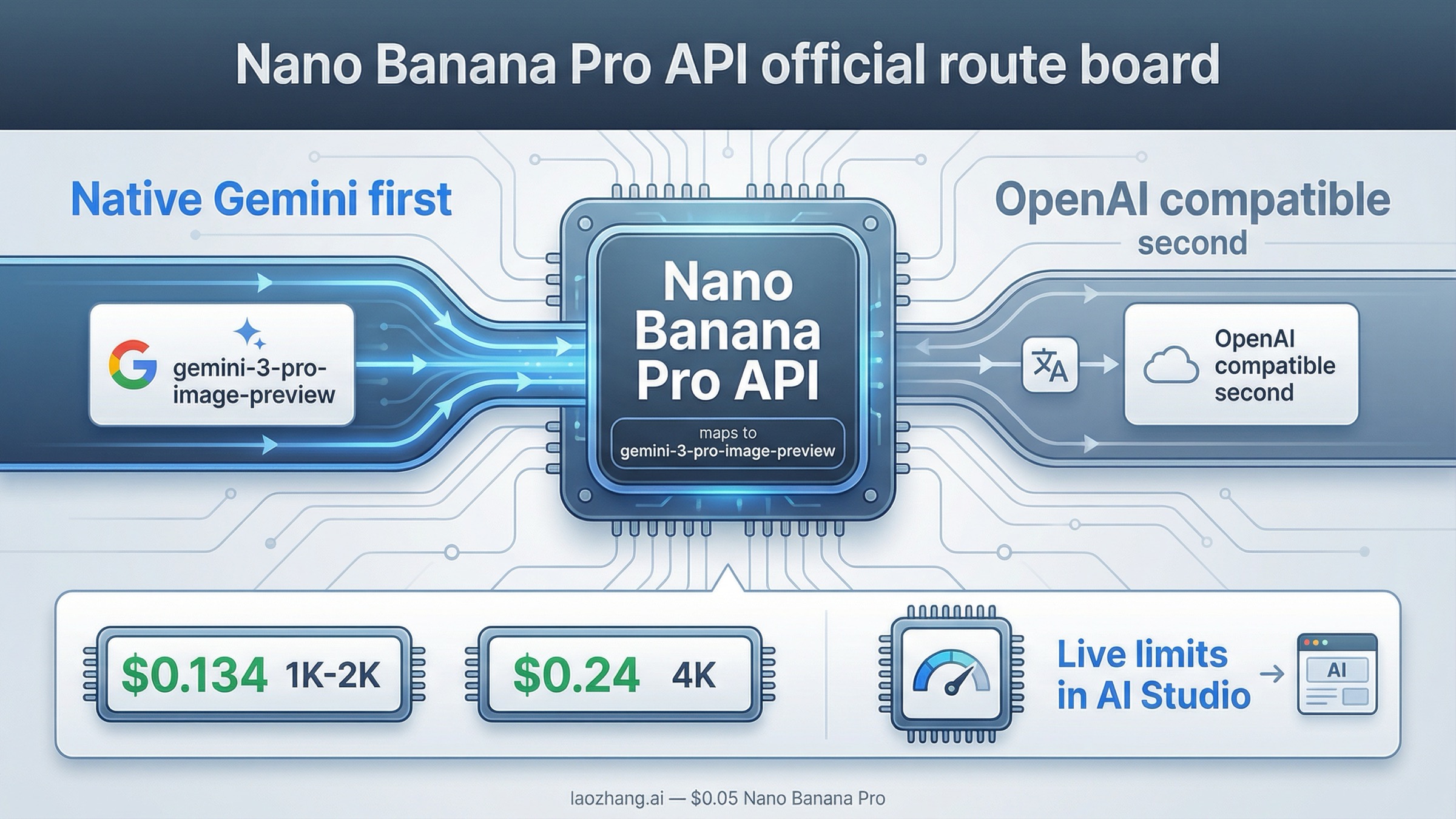 Nano Banana Pro API完全ガイド: 公式モデルID、料金、制限、クイックスタート