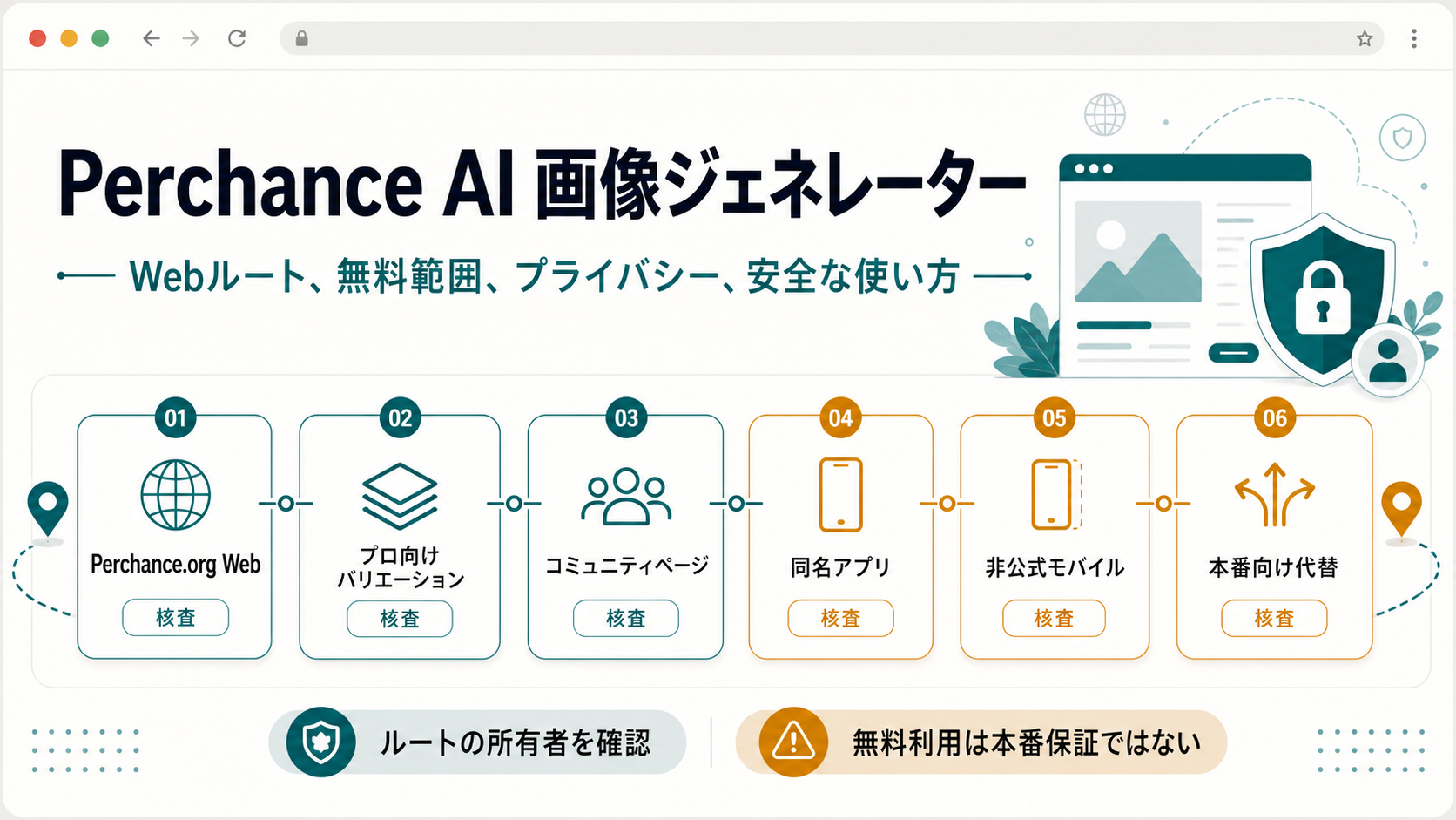 Perchance AI画像生成のルートをWeb、professional、community、App、非公式、production alternativeに分けたボード