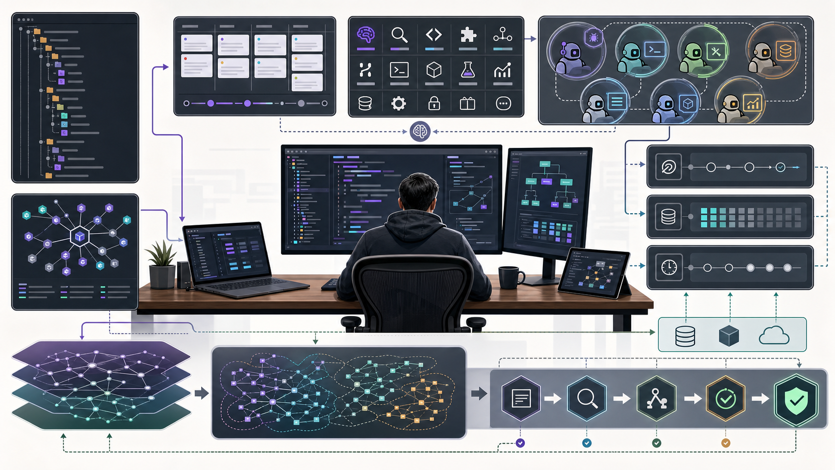 Claude Code 로컬 워크플로: terminal, IDE, planning, Skills, subagents, codebase context