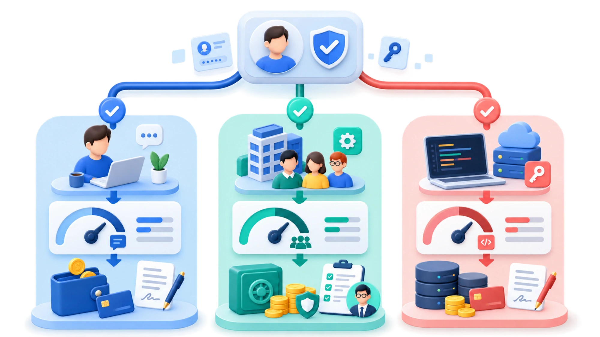 개인 ChatGPT 계정, 관리형 workspace, API key의 서로 다른 사용량 미터와 확인 위치