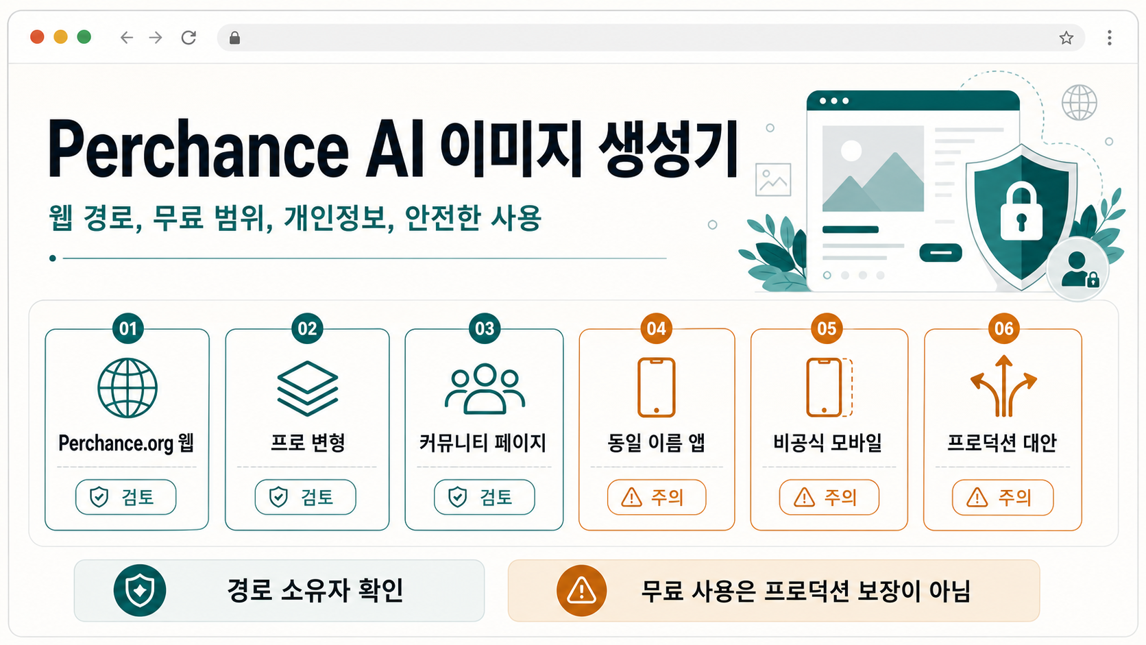 Perchance AI 이미지 생성 경로를 웹, professional, community, app, unofficial, production alternative로 나눈 보드