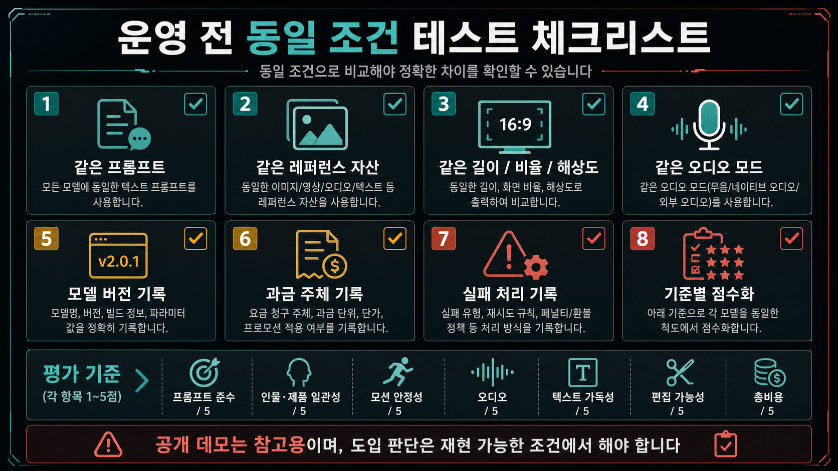 프로덕션 전 같은 프롬프트로 Wan 2.7, Kling 3.0, Seedance 2.0을 비교하는 테스트 체크리스트