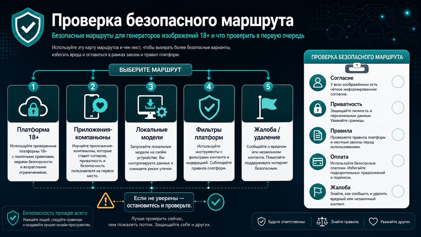 Генератор adult AI-изображений: сначала согласие, приватность и маршрут