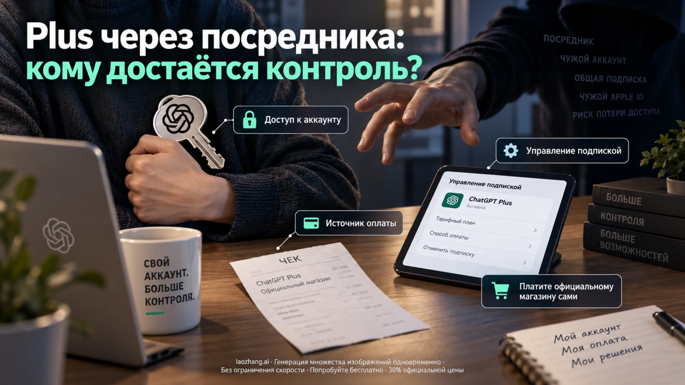 Риски оплаты подписки и контроля над аккаунтом