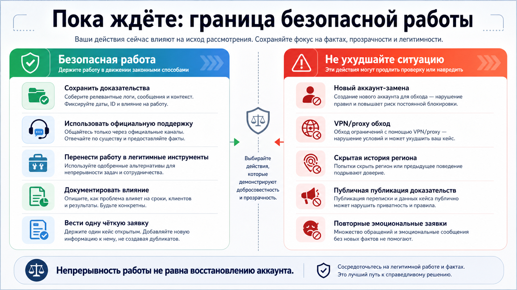 Граница безопасной непрерывности во время проверки Claude Code: разрешенные действия и стоп-правила