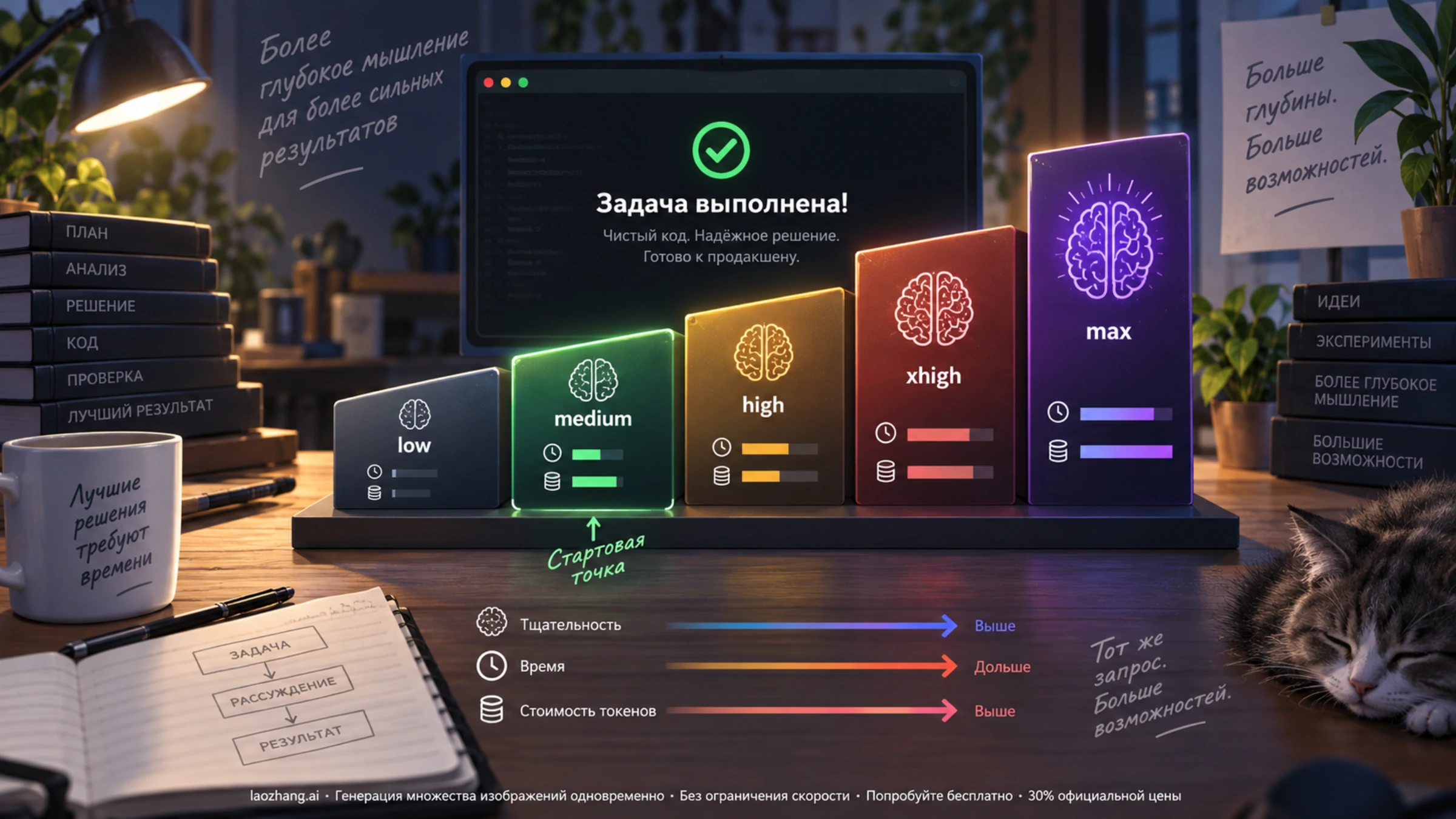 Пять уровней effort для Claude Opus 5.5 и выбор отправной точки medium