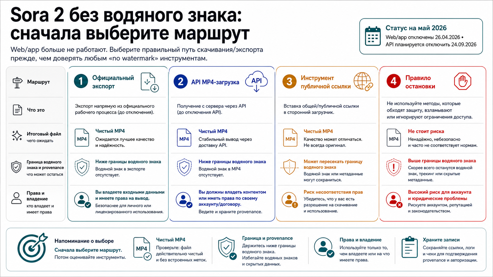 Как скачать видео Sora 2 без водяного знака после закрытия сервиса