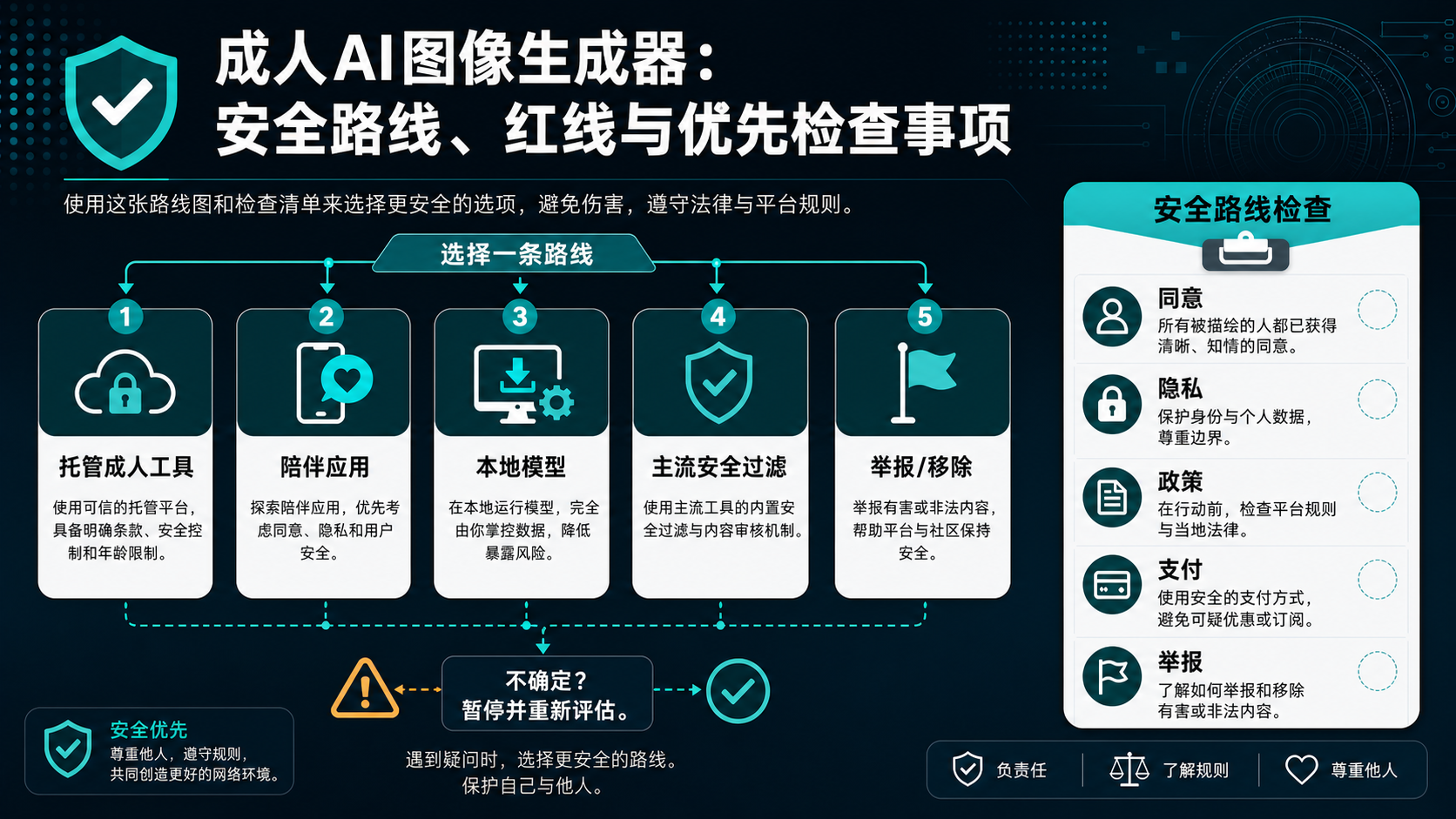 成人 AI 图片生成器：先看同意、隐私和路线，再选工具