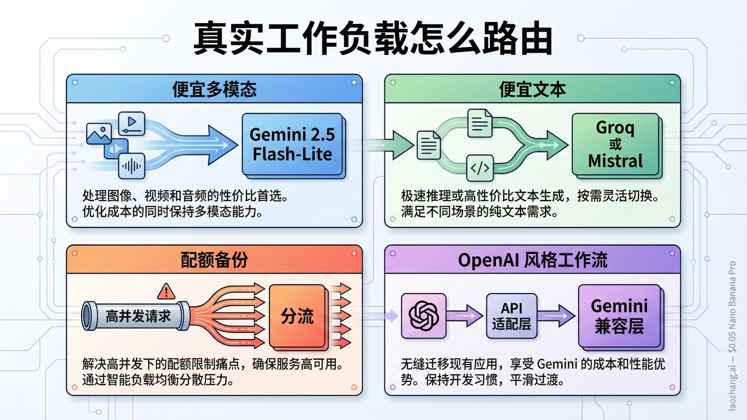 便宜 Gemini API 和替代方案，在真实工作负载里的推荐路由