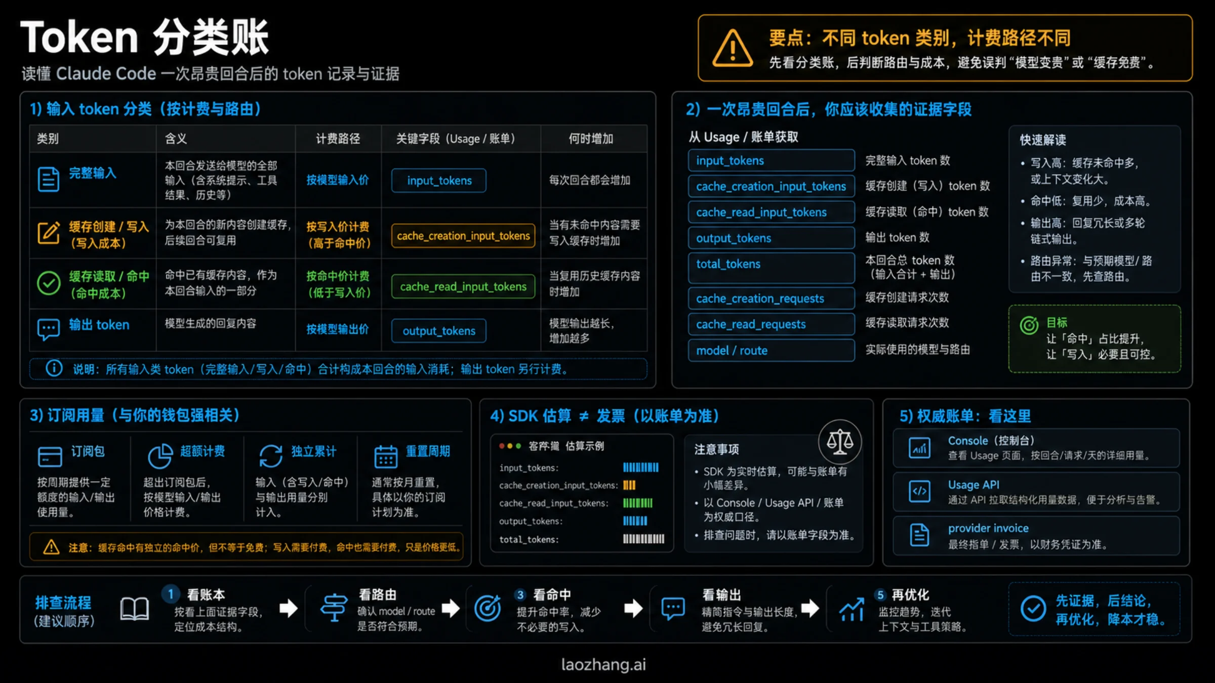 Claude Code 缓存写入和读取 token 分类账