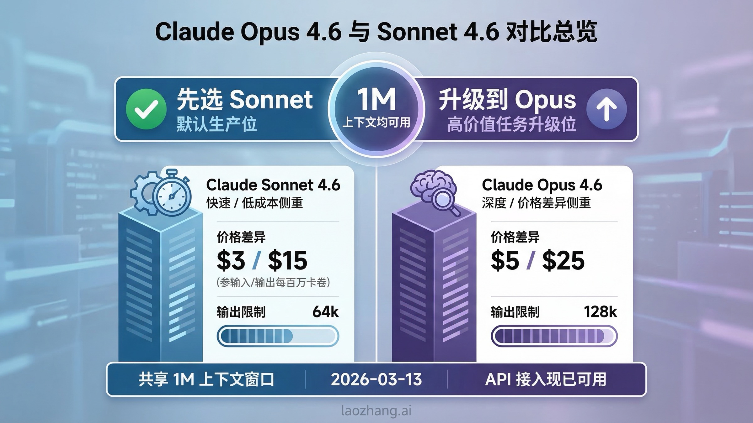 Claude Opus 4.6 和 Sonnet 4.6 怎么选：默认用 Sonnet，何时升级 Opus