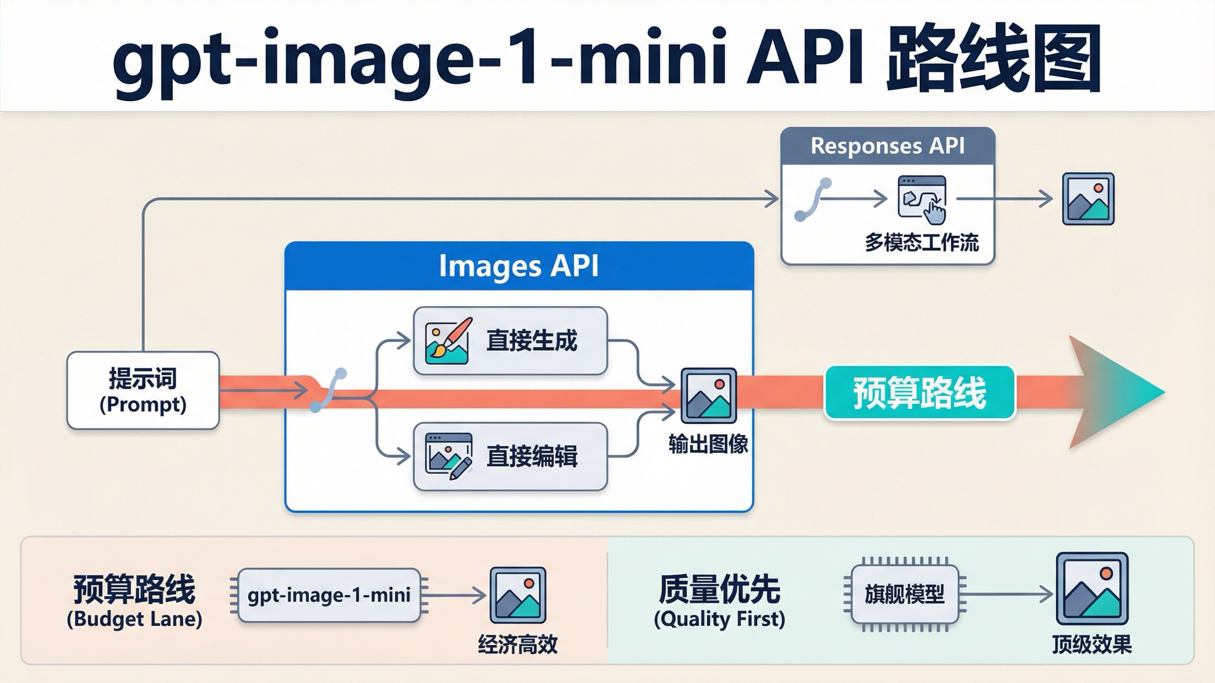 gpt-image-1-mini API 2026：先用 Images API，不要一上来就走 Responses
