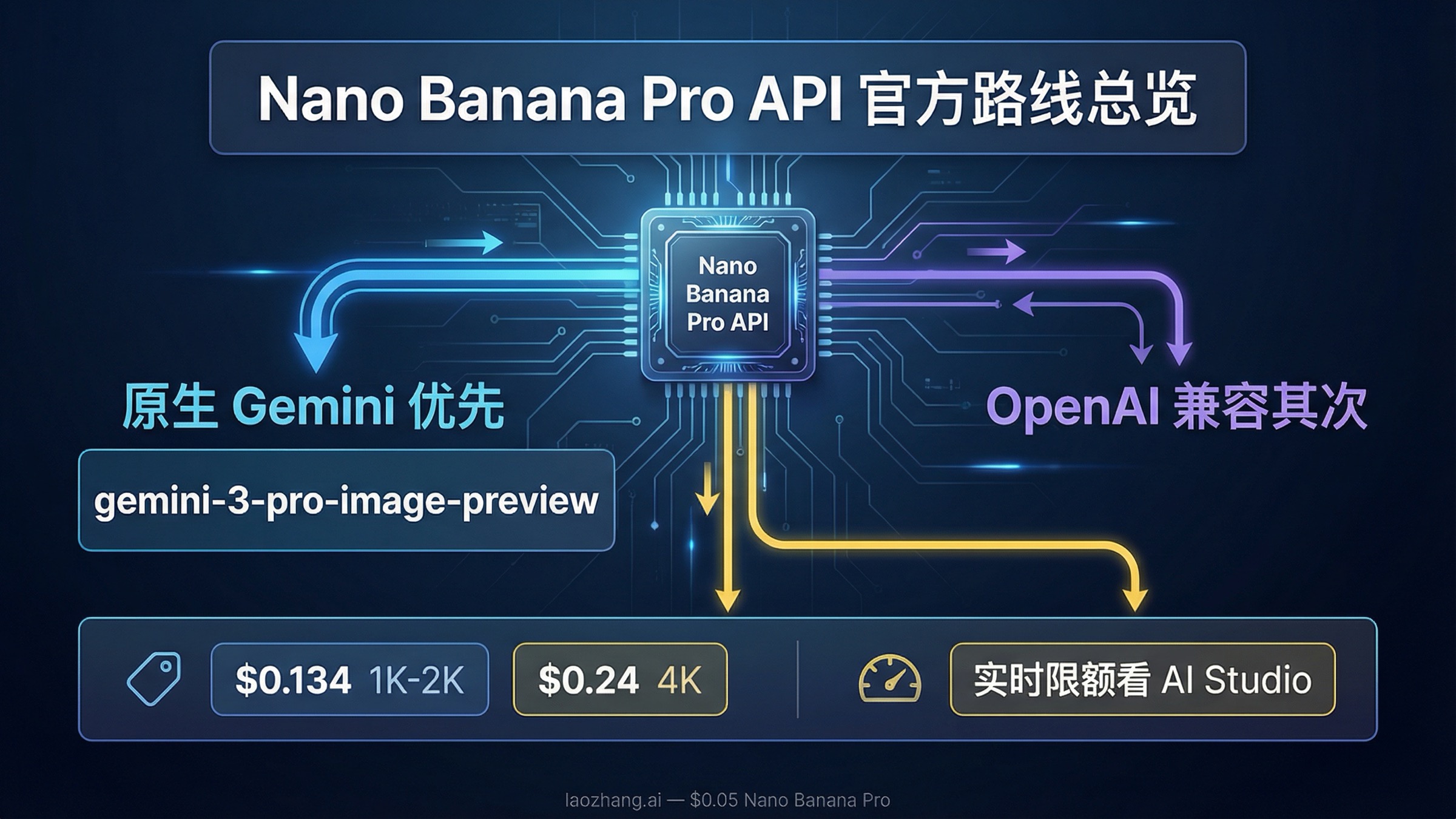 Nano Banana Pro API 指南：官方模型 ID、价格、限额与快速上手